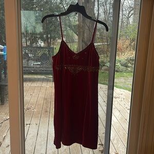 NWT Ralph Lauren Velvet Strap Dress M